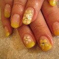 黄色お花ネイル