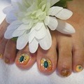 イエローピンクグラデフット