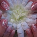 ペイント桜ネイル