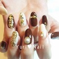 ブラウン×ベージュロココ★Nail