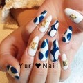 ﾎﾜｲﾄ×ﾈｲﾋﾞｰﾄﾞｯﾄ★Nail.ｼﾞｪﾙ