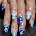 涼しげレースネイル