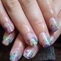 カラフル押し花フレンチ