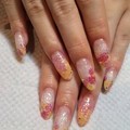 メルヘンピンク押し花フレンチ