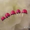 ビビットPINK☆ハーフフレンチ