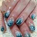 雪柄ネイル