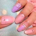 Pink×Purple Nail