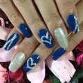 LOVEネイビーネイル