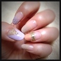 milky color nail