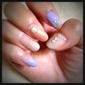 milky color nail