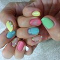 カラフルパステルnail