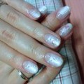 シンプルwedding nail