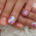 パステルカラー×バラアート