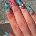 夏★タイダイ元気ネイル