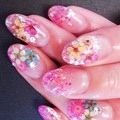 押し花ネイル