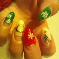 X'masカラフルネイル