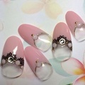逆フレンチレースネイル¥10000