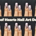 Lots Of Hearts Nail Art Design