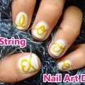 Love String Nail Art Design