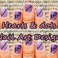 Hearts & Dots Nail Art Design