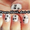 Cat Paws Nail Art Design
