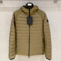 モンクレール メンズ 超軽量フード付き カーキ色 Moncler