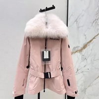 【レディース】可愛モンクレール ピンク スキーダウンジャケット 