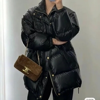 Celine セリーヌ 軽量ナイロン ダウンジャケット ミドル丈