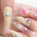 ベージュ マーブルnail